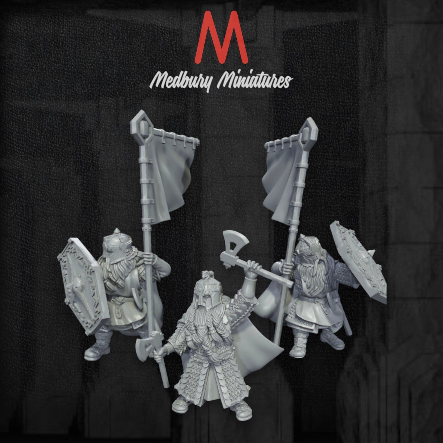 Vidar - Dwarf Champion with Heralds